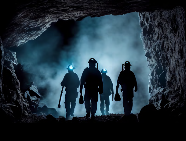 Underground mining crew